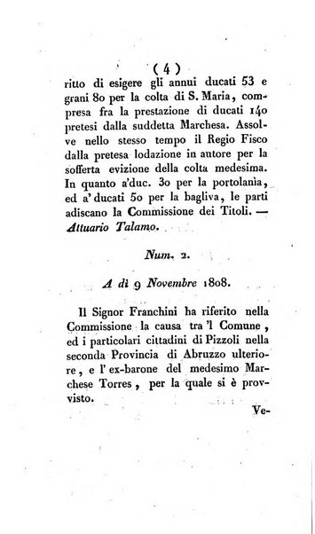 Bullettino delle sentenze emanate dalla Suprema commissione per le liti fra i già baroni ed i comuni