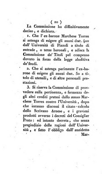 Bullettino delle sentenze emanate dalla Suprema commissione per le liti fra i già baroni ed i comuni