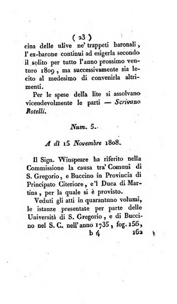 Bullettino delle sentenze emanate dalla Suprema commissione per le liti fra i già baroni ed i comuni