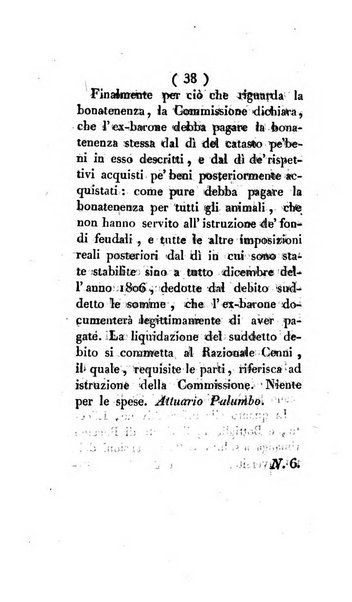 Bullettino delle sentenze emanate dalla Suprema commissione per le liti fra i già baroni ed i comuni