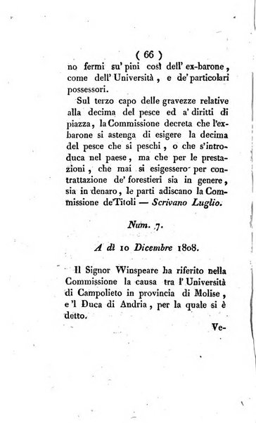 Bullettino delle sentenze emanate dalla Suprema commissione per le liti fra i già baroni ed i comuni