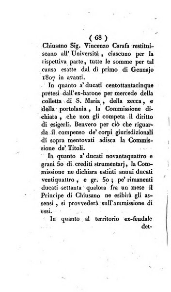 Bullettino delle sentenze emanate dalla Suprema commissione per le liti fra i già baroni ed i comuni