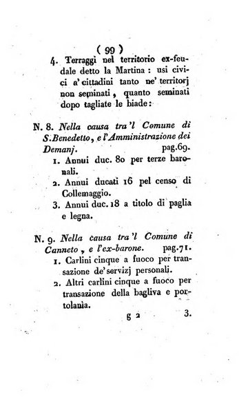 Bullettino delle sentenze emanate dalla Suprema commissione per le liti fra i già baroni ed i comuni