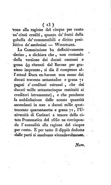 Bullettino delle sentenze emanate dalla Suprema commissione per le liti fra i già baroni ed i comuni