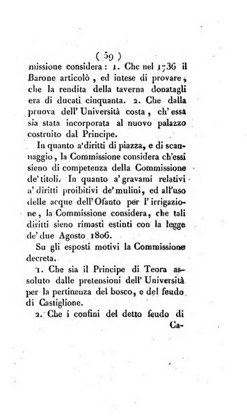 Bullettino delle sentenze emanate dalla Suprema commissione per le liti fra i già baroni ed i comuni