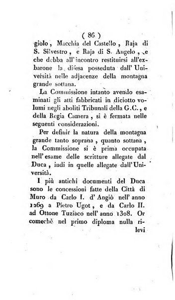 Bullettino delle sentenze emanate dalla Suprema commissione per le liti fra i già baroni ed i comuni