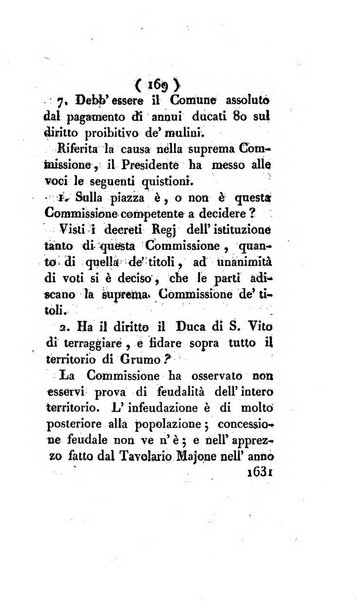 Bullettino delle sentenze emanate dalla Suprema commissione per le liti fra i già baroni ed i comuni