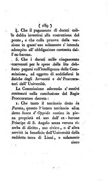 Bullettino delle sentenze emanate dalla Suprema commissione per le liti fra i già baroni ed i comuni