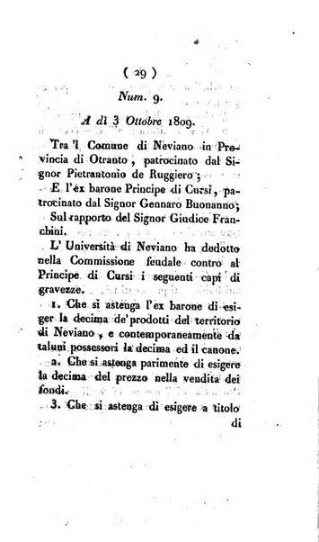 Bullettino delle sentenze emanate dalla Suprema commissione per le liti fra i già baroni ed i comuni