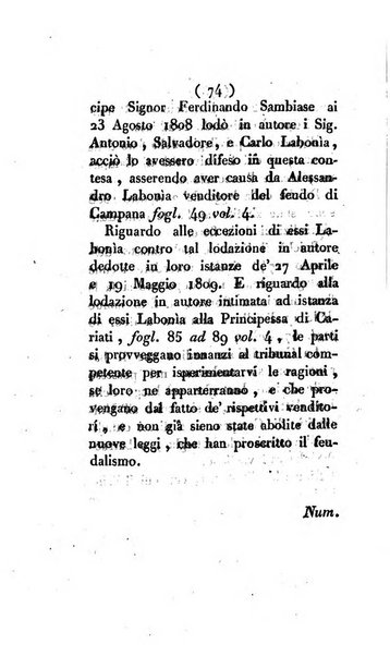 Bullettino delle sentenze emanate dalla Suprema commissione per le liti fra i già baroni ed i comuni