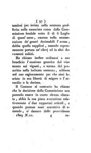 Bullettino delle sentenze emanate dalla Suprema commissione per le liti fra i già baroni ed i comuni