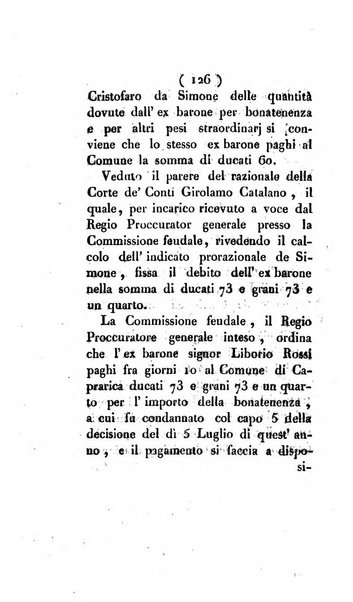 Bullettino delle sentenze emanate dalla Suprema commissione per le liti fra i già baroni ed i comuni