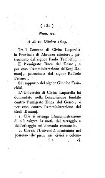 Bullettino delle sentenze emanate dalla Suprema commissione per le liti fra i già baroni ed i comuni