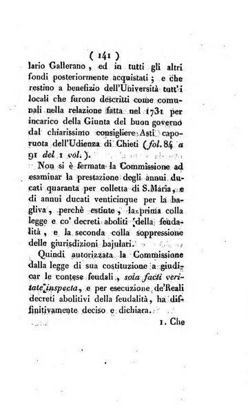 Bullettino delle sentenze emanate dalla Suprema commissione per le liti fra i già baroni ed i comuni