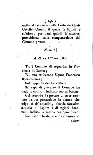 Bullettino delle sentenze emanate dalla Suprema commissione per le liti fra i già baroni ed i comuni