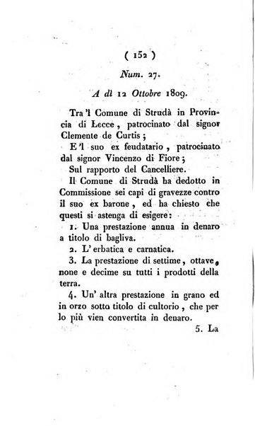 Bullettino delle sentenze emanate dalla Suprema commissione per le liti fra i già baroni ed i comuni