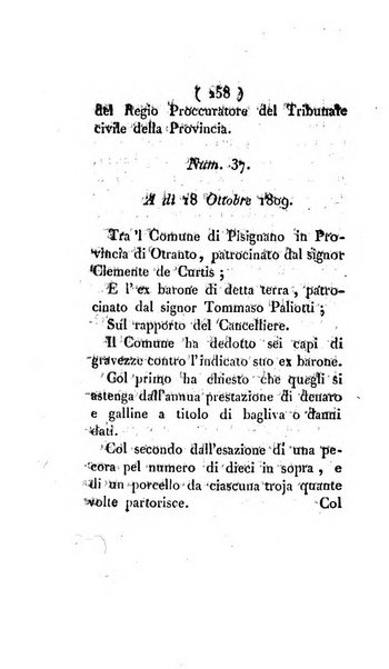 Bullettino delle sentenze emanate dalla Suprema commissione per le liti fra i già baroni ed i comuni