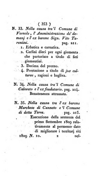 Bullettino delle sentenze emanate dalla Suprema commissione per le liti fra i già baroni ed i comuni