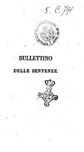 Bullettino delle sentenze emanate dalla Suprema commissione per le liti fra i già baroni ed i comuni