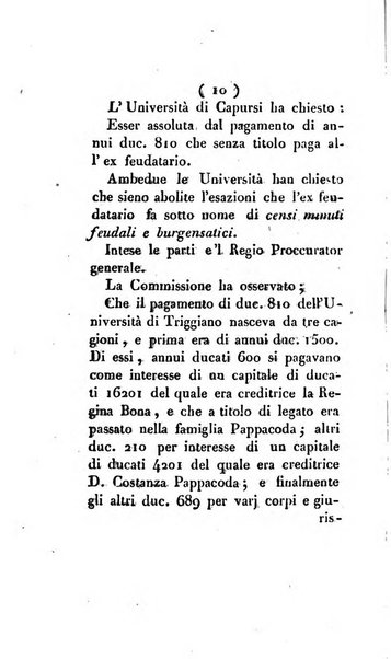 Bullettino delle sentenze emanate dalla Suprema commissione per le liti fra i già baroni ed i comuni