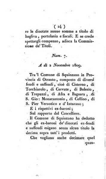 Bullettino delle sentenze emanate dalla Suprema commissione per le liti fra i già baroni ed i comuni