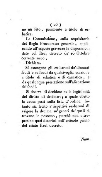 Bullettino delle sentenze emanate dalla Suprema commissione per le liti fra i già baroni ed i comuni