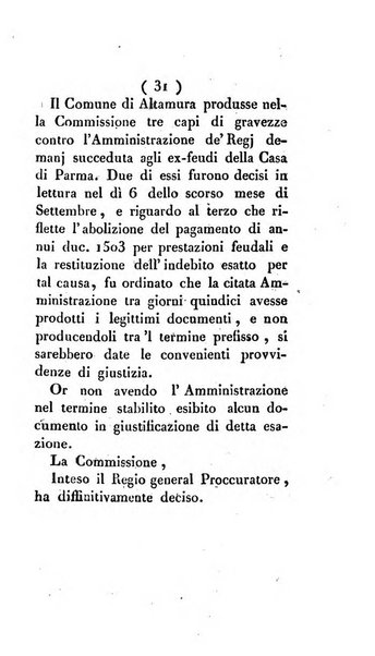 Bullettino delle sentenze emanate dalla Suprema commissione per le liti fra i già baroni ed i comuni