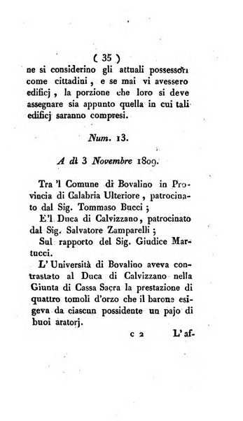 Bullettino delle sentenze emanate dalla Suprema commissione per le liti fra i già baroni ed i comuni