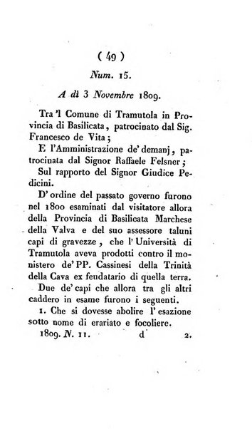 Bullettino delle sentenze emanate dalla Suprema commissione per le liti fra i già baroni ed i comuni