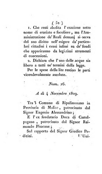 Bullettino delle sentenze emanate dalla Suprema commissione per le liti fra i già baroni ed i comuni