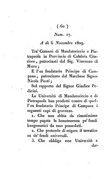 Bullettino delle sentenze emanate dalla Suprema commissione per le liti fra i già baroni ed i comuni