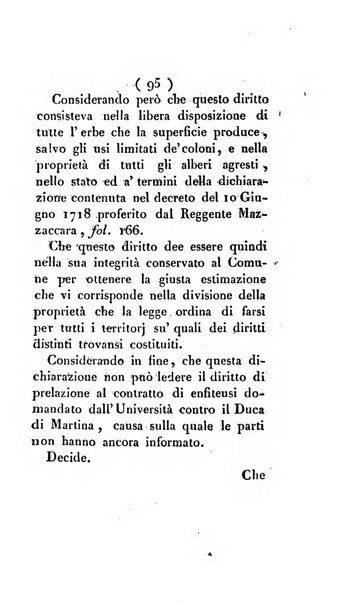 Bullettino delle sentenze emanate dalla Suprema commissione per le liti fra i già baroni ed i comuni