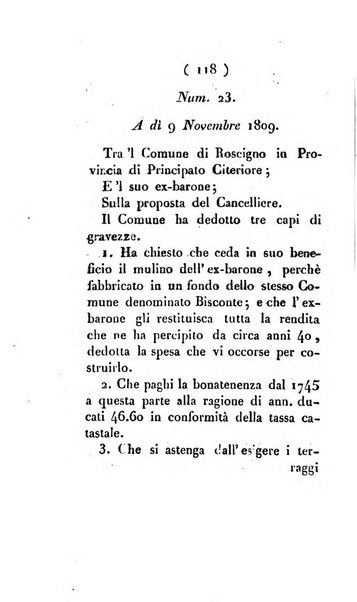 Bullettino delle sentenze emanate dalla Suprema commissione per le liti fra i già baroni ed i comuni