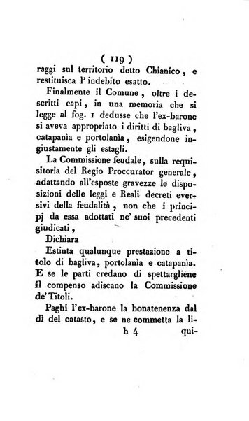 Bullettino delle sentenze emanate dalla Suprema commissione per le liti fra i già baroni ed i comuni