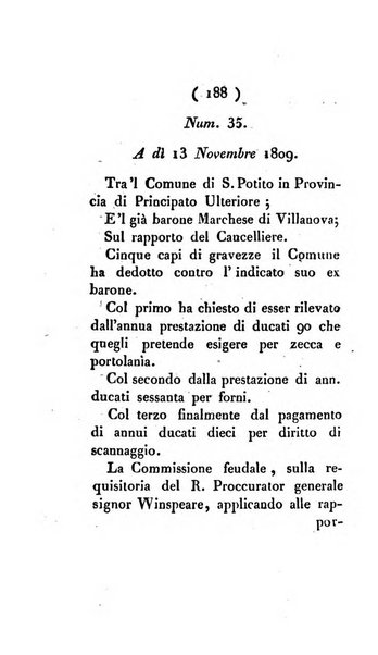 Bullettino delle sentenze emanate dalla Suprema commissione per le liti fra i già baroni ed i comuni