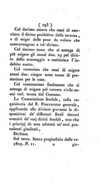 Bullettino delle sentenze emanate dalla Suprema commissione per le liti fra i già baroni ed i comuni