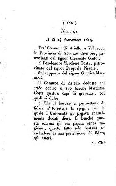 Bullettino delle sentenze emanate dalla Suprema commissione per le liti fra i già baroni ed i comuni