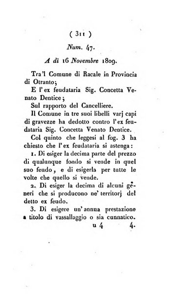 Bullettino delle sentenze emanate dalla Suprema commissione per le liti fra i già baroni ed i comuni