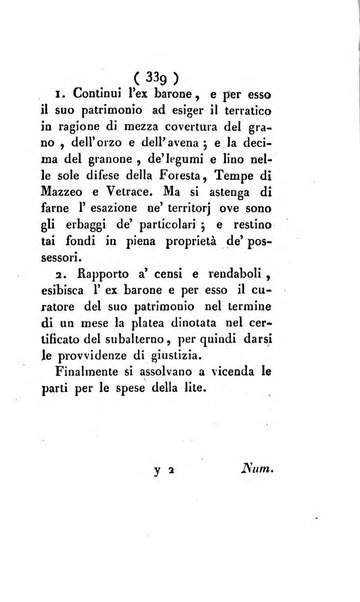 Bullettino delle sentenze emanate dalla Suprema commissione per le liti fra i già baroni ed i comuni