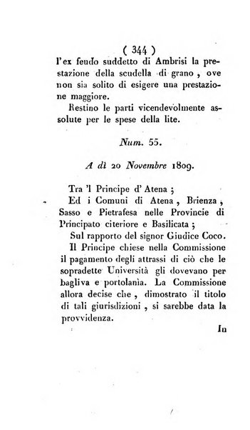 Bullettino delle sentenze emanate dalla Suprema commissione per le liti fra i già baroni ed i comuni