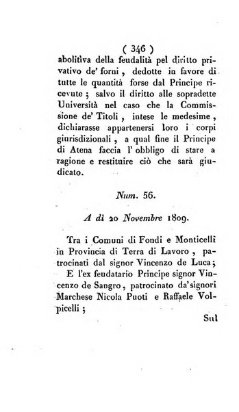 Bullettino delle sentenze emanate dalla Suprema commissione per le liti fra i già baroni ed i comuni