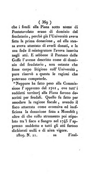 Bullettino delle sentenze emanate dalla Suprema commissione per le liti fra i già baroni ed i comuni