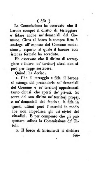 Bullettino delle sentenze emanate dalla Suprema commissione per le liti fra i già baroni ed i comuni