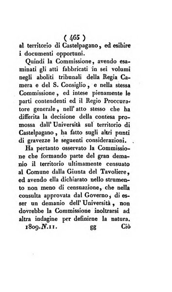 Bullettino delle sentenze emanate dalla Suprema commissione per le liti fra i già baroni ed i comuni