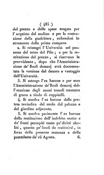 Bullettino delle sentenze emanate dalla Suprema commissione per le liti fra i già baroni ed i comuni