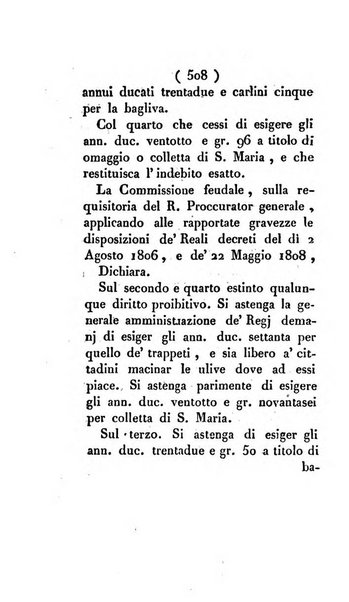 Bullettino delle sentenze emanate dalla Suprema commissione per le liti fra i già baroni ed i comuni