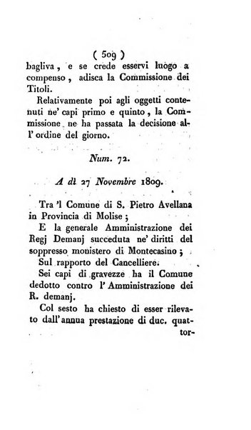 Bullettino delle sentenze emanate dalla Suprema commissione per le liti fra i già baroni ed i comuni