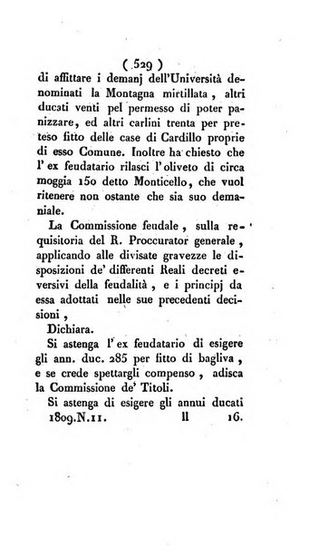 Bullettino delle sentenze emanate dalla Suprema commissione per le liti fra i già baroni ed i comuni