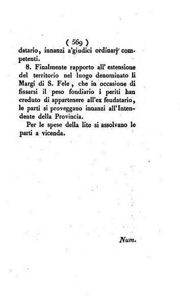 Bullettino delle sentenze emanate dalla Suprema commissione per le liti fra i già baroni ed i comuni