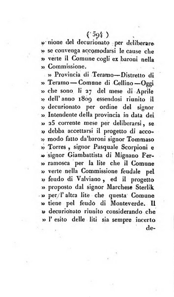 Bullettino delle sentenze emanate dalla Suprema commissione per le liti fra i già baroni ed i comuni